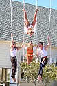 Flynn Creek Circus trapeze performers at Casparfest 2007
