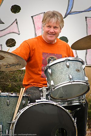 Peter White on drums