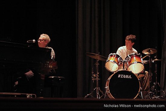 Max Forseter and drummer Richard Pacileo appeared with Bill Irwin Live at Cotton Auditorium, Fort Bragg CA