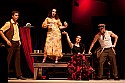 Carmen and Frasquita with tenor Chester Pidduck, left, as El Remendado and baritone Sascha Joggerst as Dancairo